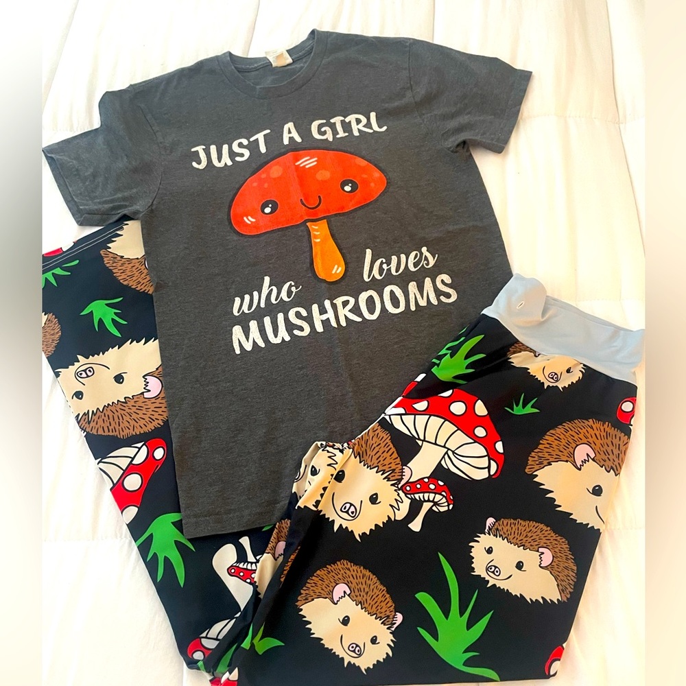 Magical 🍄 Mushroom theme pajama set